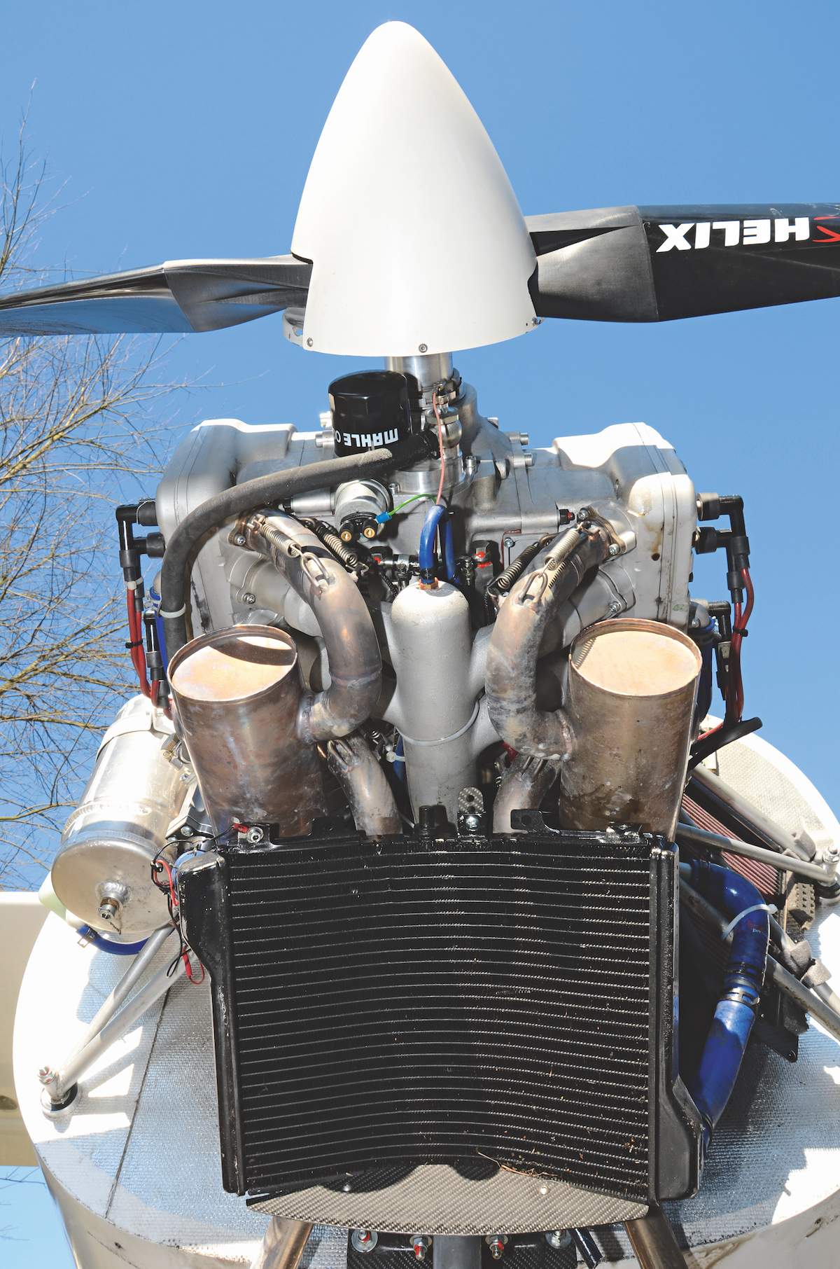 Hubkolbenmotor für Flugzeugmotoren, Triebwerksteile, Flugzeug