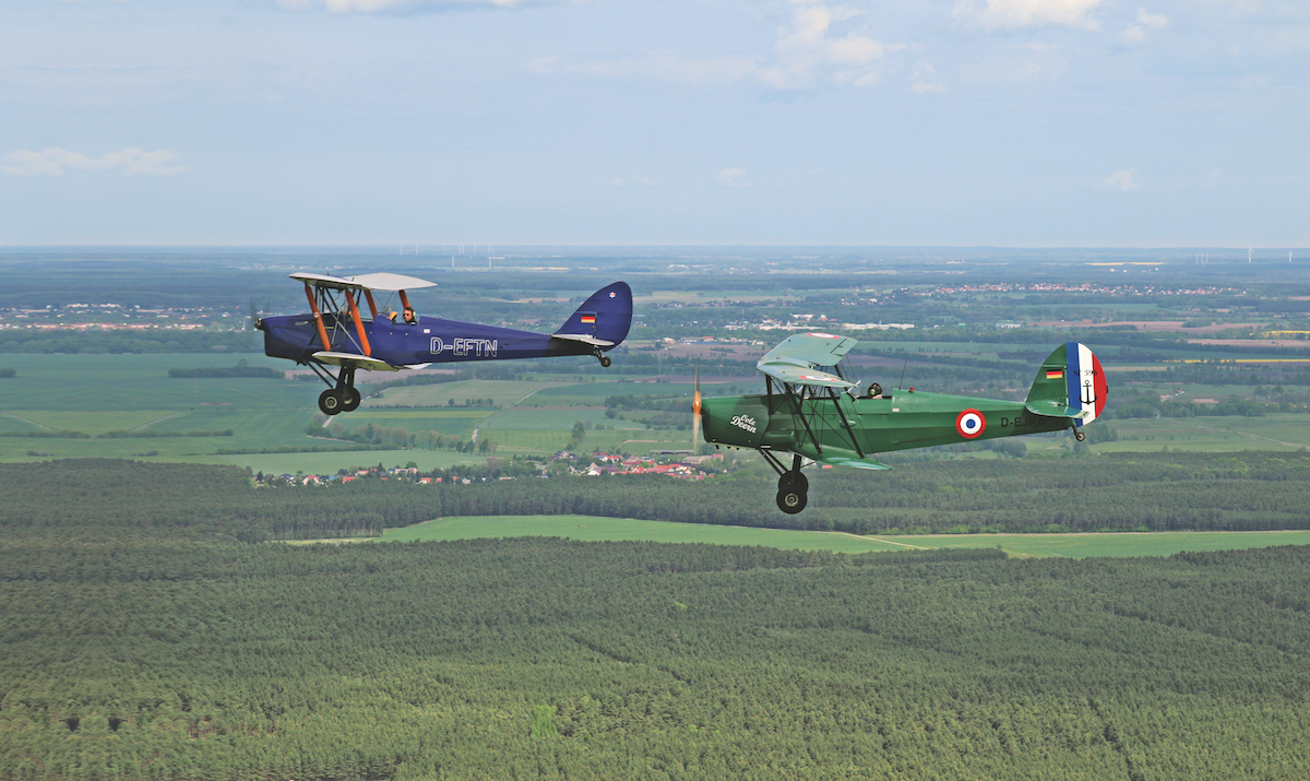 Fliegendes Museum: Oldtimer-Einweisung in Großenhain