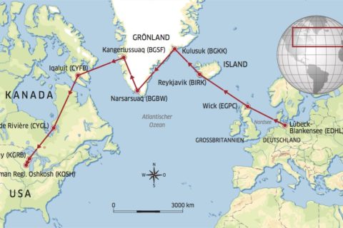 Das ist die geplante Route