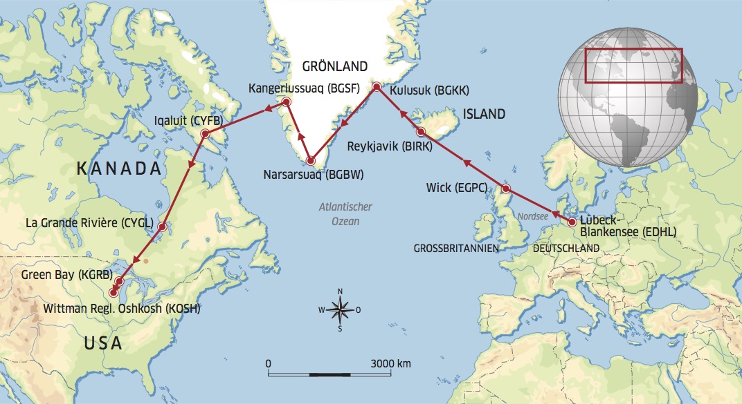 Das ist die geplante Route