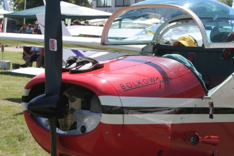 Bölkow Junior auf dem Flugplatz Gundelfingen