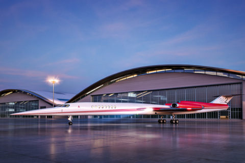 Rassige Linien: Bis zu 12 Passagiere finden Platz im Überschall-Jet Aerion AS2
