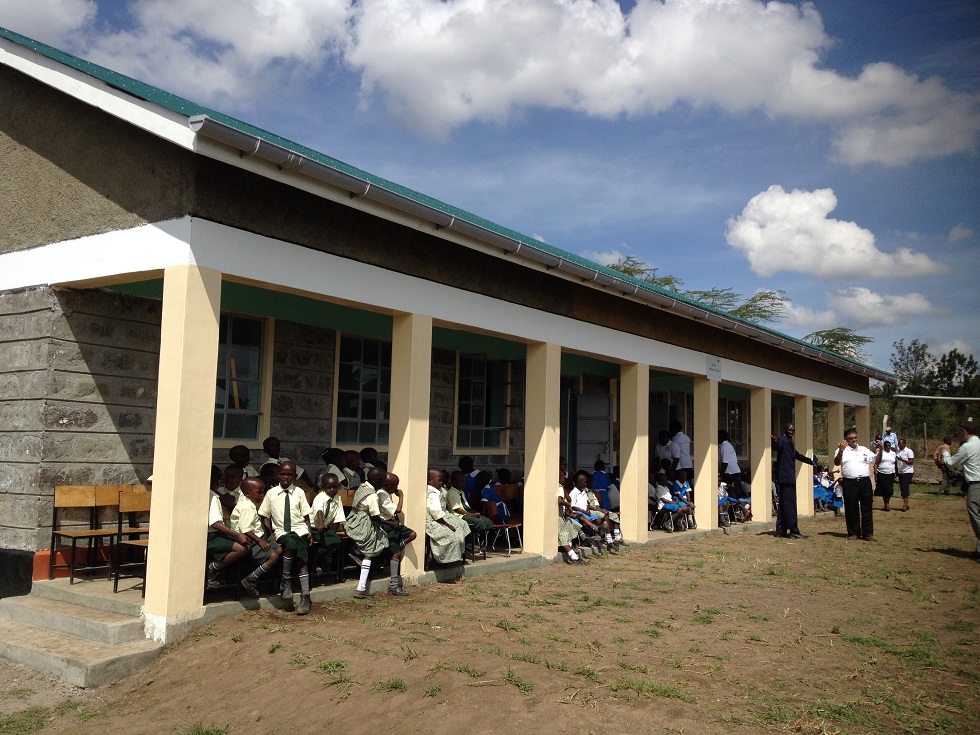 Neue Schule in Nakuru von außen.