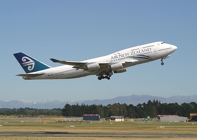 Eine Boeing 747-400 der Air New Zealand