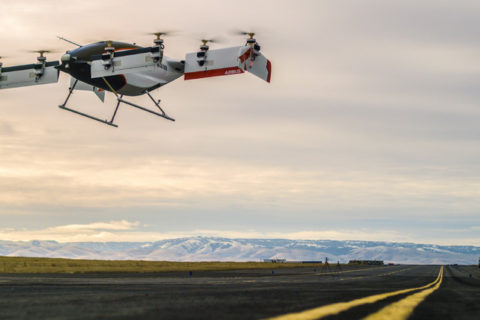 Abgehoben: Vahana-Prototyp beim Erstflug in Pendleton, Oregon, USA