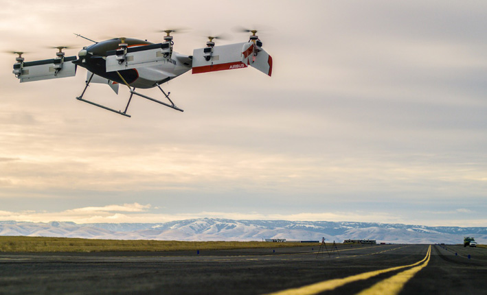 Abgehoben: Vahana-Prototyp beim Erstflug in Pendleton, Oregon, USA