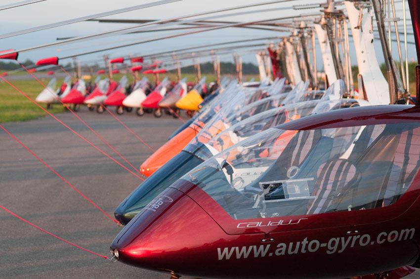 Volles Haus: 50 Tragschrauber-Piloten haben schon ihr Kommen angemeldet