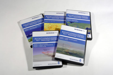 Die fünf DVDs enthalten den gesamten Meteorologie-Lehrstoff für PPLer