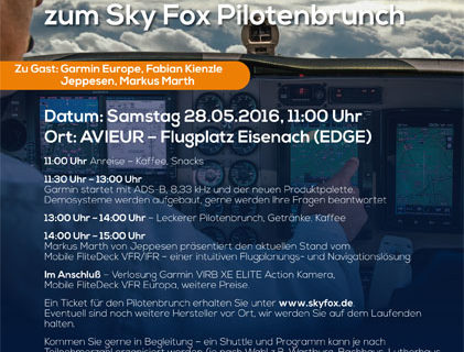 Volles Programm: Pilotenbrunch in Eisenach