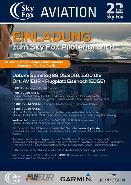 Volles Programm: Pilotenbrunch in Eisenach