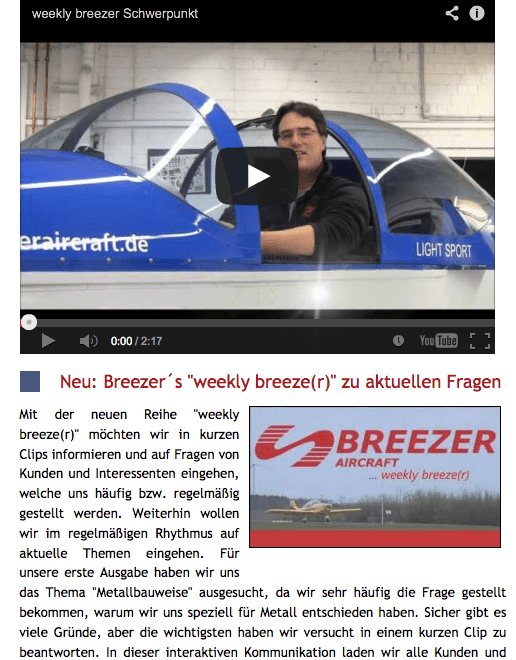 Breezer’s weekly breeze