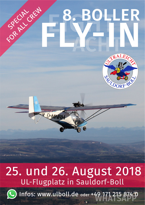 Auf nach Sauldorf: Plakat zum achten Boller Fly-in