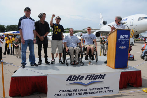 Die Absolventen des Able-Flight-Programms