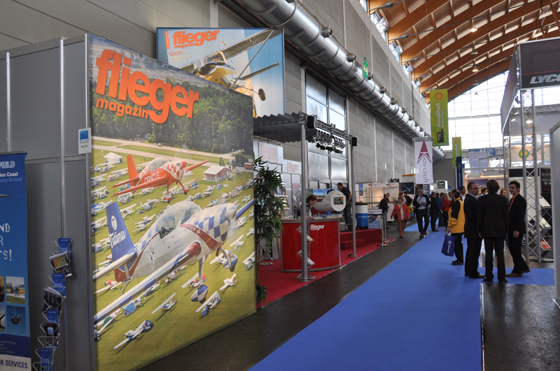 Der fliegermagazin-Stand auf der AERO 2010