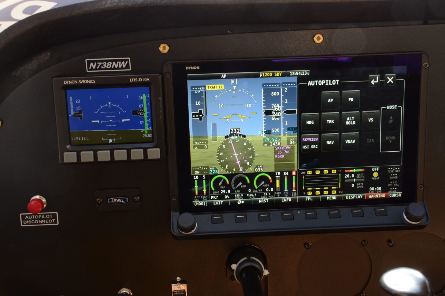 Das Skyview HDX in der Cessna 172