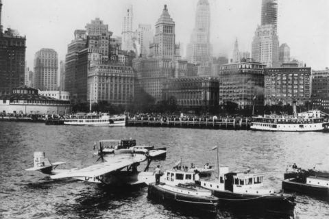 Der Do WAL mit Wolfgang von Gronau auf dem Hudson River in New York am 26.August 1930