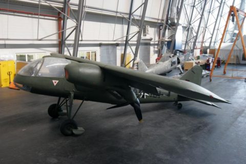 Endlich zuhause: Die Do 29 steht jetzt im Dornier Museum für Luft und Raumfahrt