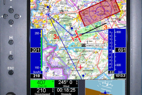 VP-EFIS - Elektronisches Fluginformations-System - mit Moving Map