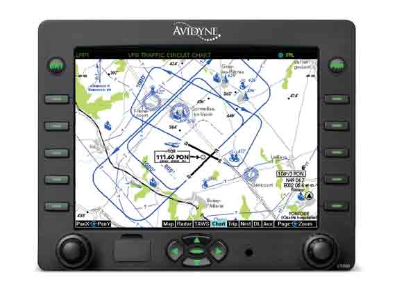Alles digital: Jeppesens VFR-Anflugkarten für Europa auf dem Avidyne EX600