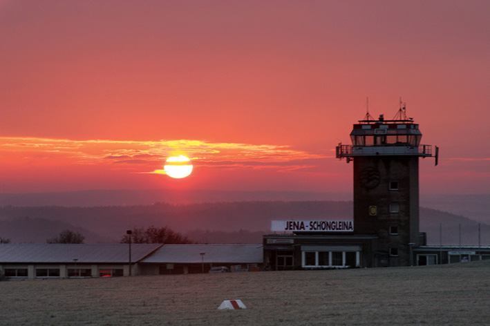 Stimmungsvoll: Abendsonne über Thüringens sanft geschwungenen Hügeln