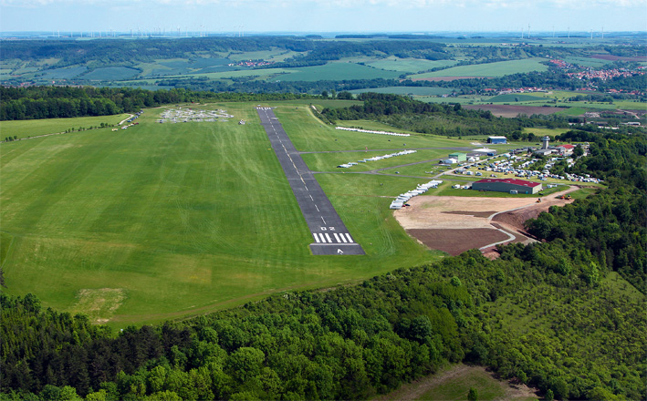 Treffpunkt: Flugplatz Jena-Schöngleina in Thüringen