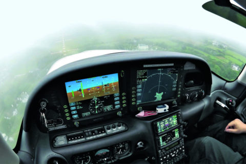 ILS-Anflug am Minimum in Jersey