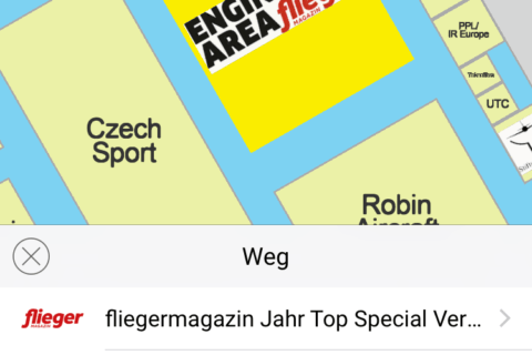 Das Aussteller-Verzeichnis hat einen interaktiven Hallenplan