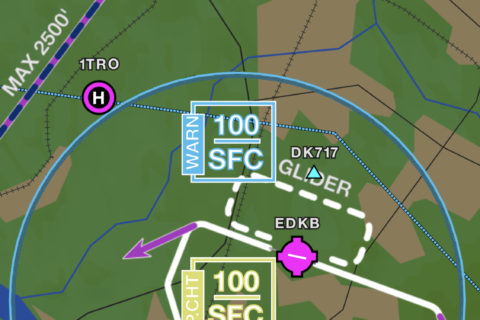 Garmin Pilot 9.7 auf dem iPhone