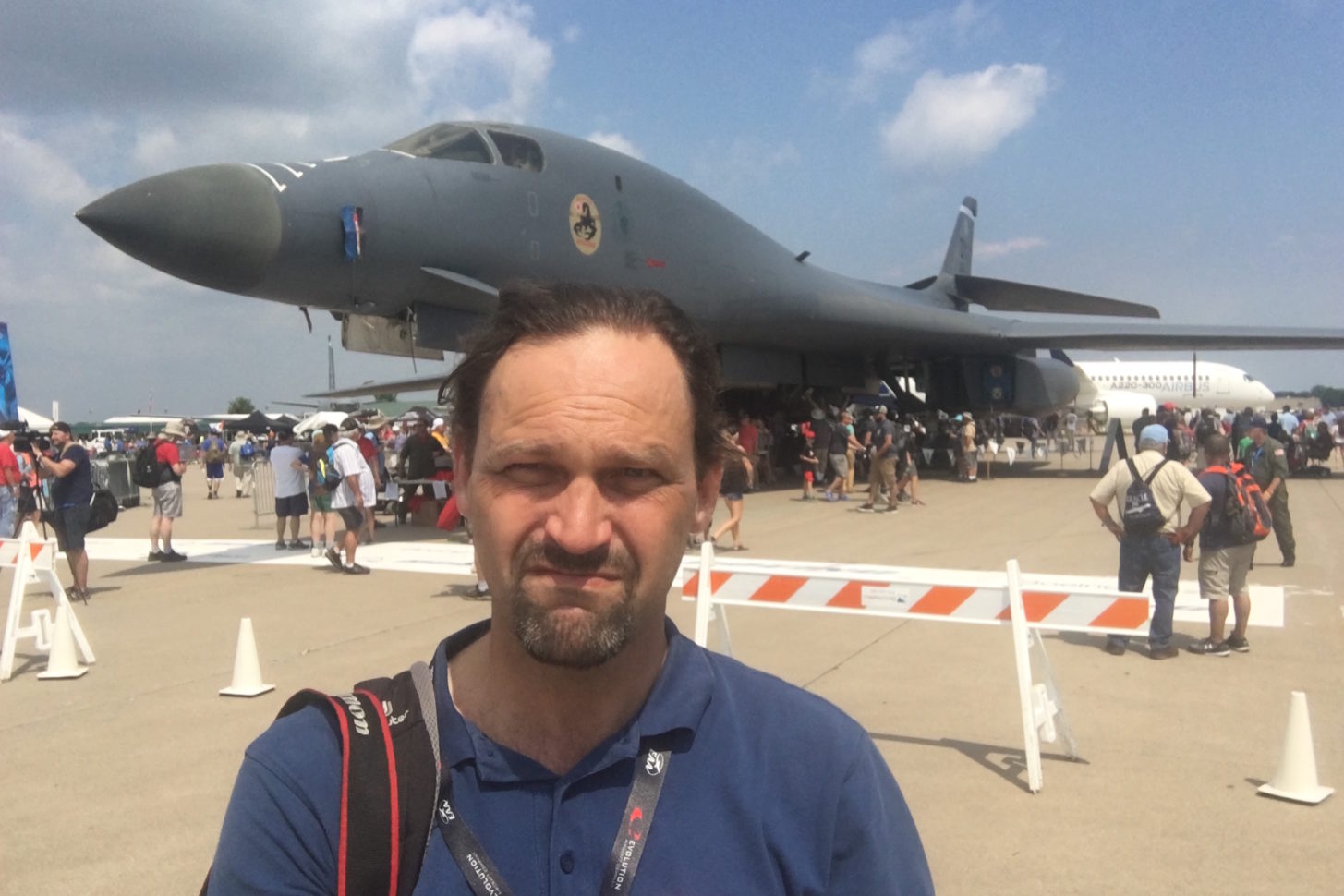 Der Überschallbomber Rockwell B-1Lancer ist einer der Stars in Oshkosh