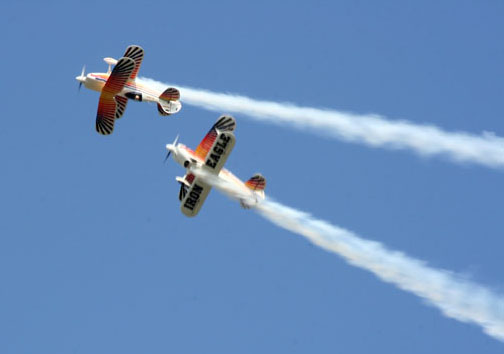 Nicht wegzudenken: Bill Gordon und Billy Segalla sind die Iron Eagles. Die Formation ist jetzt schon zum 26. Mal in Oshkosh