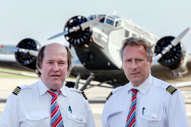 Die Piloten der JU 52: Uwe Schmuck und Kai Zimmer 