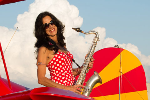 Spielt selbstverständlich mit: Annette Dolderer, Organisatorin der Open Air Jazz Night 