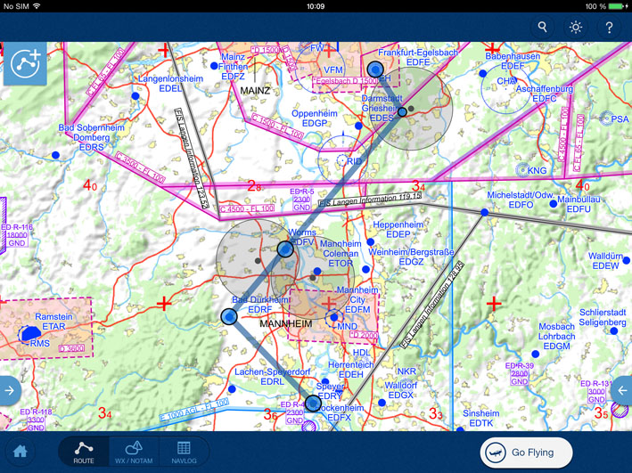 Mehr Funktionen: Mobile FliteDeck VFR