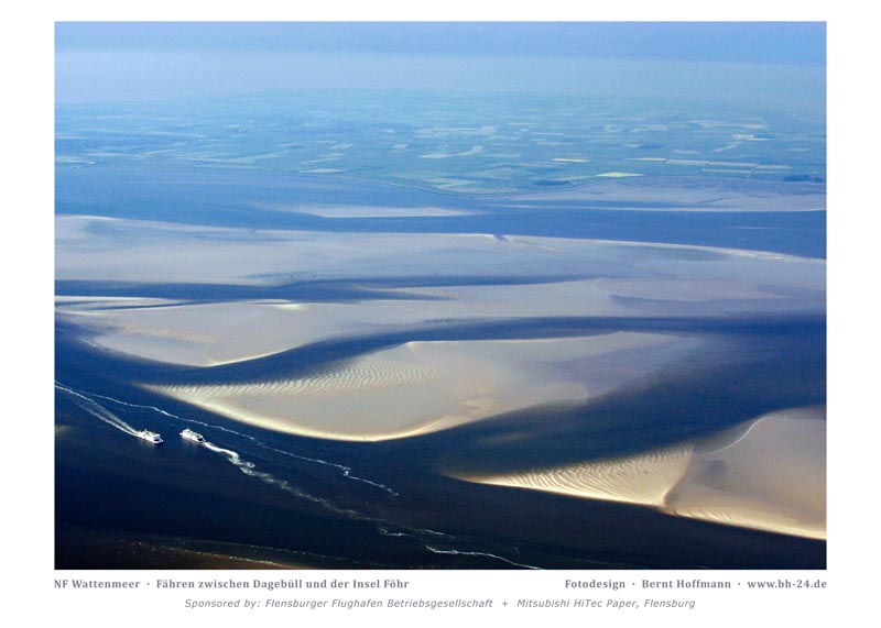 Fähren zwischen Dagebüll und der Insel Föhr