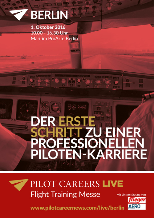 Messe in Berlin: Wer Berufspilot werden möchte, erhält dort am 1. Oktober Antworten