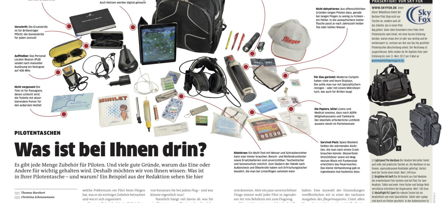 Pilotentaschen: Was ist drin?