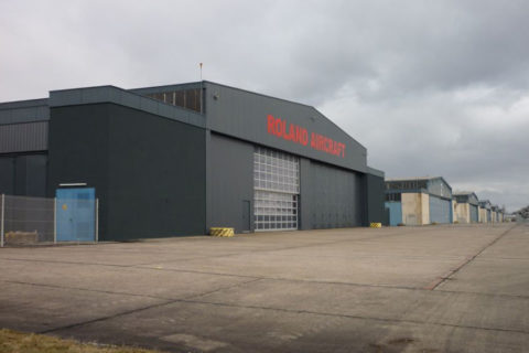 Roland Aircraft am neuen Standort Mendig in der Nähe von Koblenz