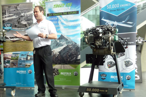 Erfolgsmodell: Seit 25 Jahren gibt es die Triebwerke der 912-Serie von Rotax. Im Bild Francois Tremblay, Chef der Triebwerkssparte des Mutterkonzerns BRP Powertrain