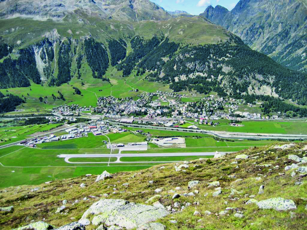 Flugplatz Samedan, Schweiz