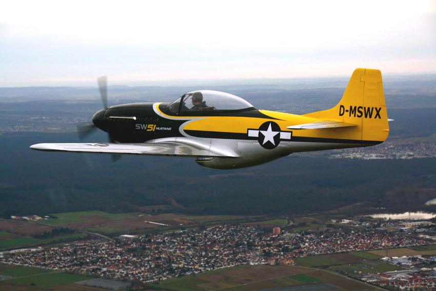 Stimmig: 70-Prozent-Nachbau der P-51 Mustang von ScaleWings, die sw51 Mustang