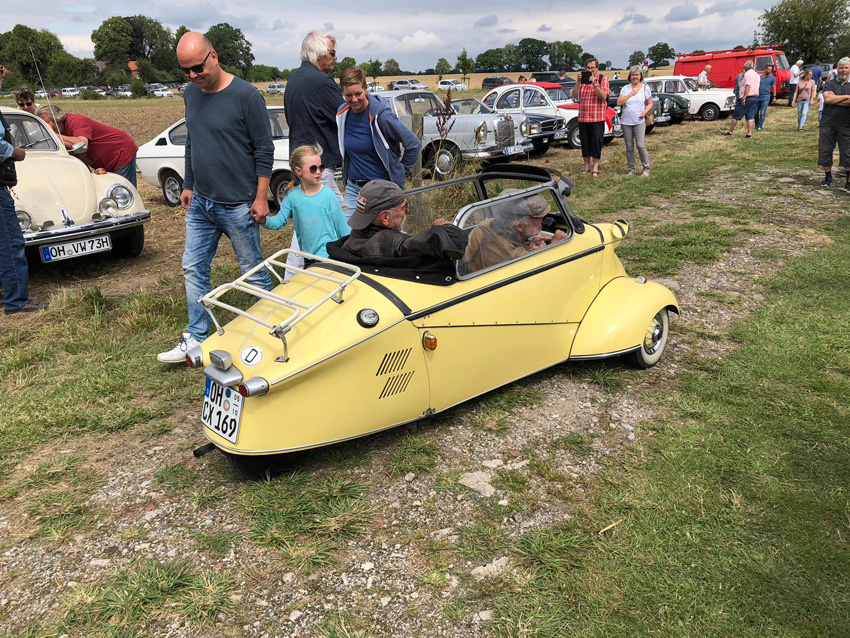 Auch ne Messerschmitt: Kabinenroller als Hingucker beim Sommerfest in Sierksdorf