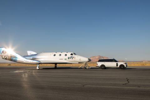 Neustart: VSS Unitiy am Weltraumbahnhof des Betreibers Virgin Galactic