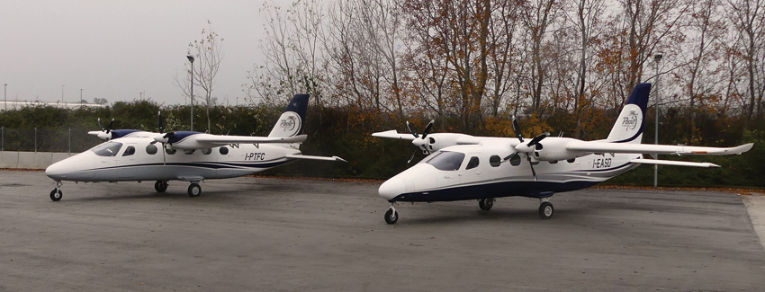 Verstärkung: Die Flugerprobung der P2012 läuft jetzt mit zwei Maschinen, der zweite Prototyp steht rechts