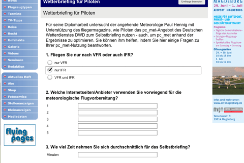 Dauert nur ein paar Minuten: ankreuzen und Umfrage beenden