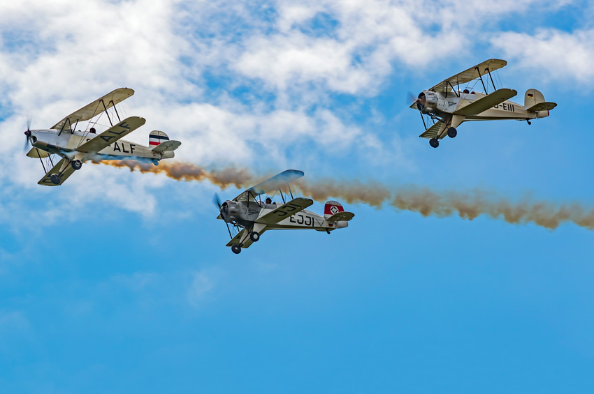 Hohe Oldie-Dichte: Im August 2018 kommen Fans klassischer Kunstflugzeuge auf ihre Kosten