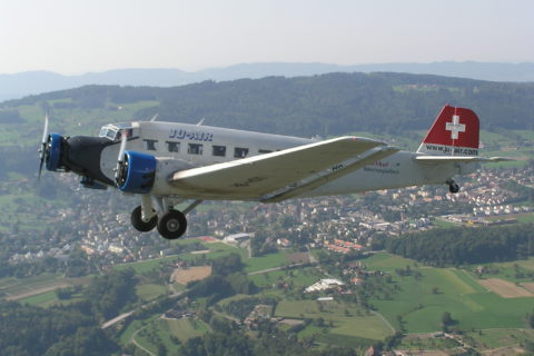 Ein Flug mit der JU-52 ist ein unvergessliches Erlebnis.