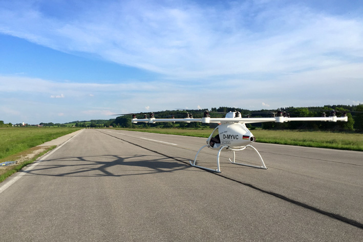 Startbereit: VC200 auf dem Testgelände in Bayern