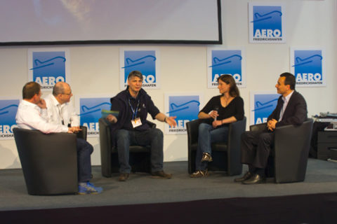 Podiumsdiskussion auf der AERO