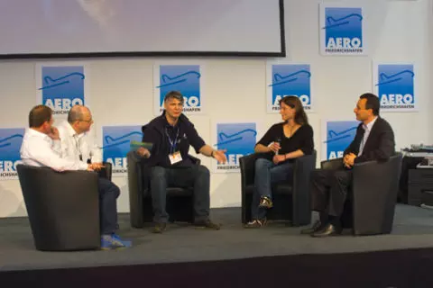 Podiumsdiskussion auf der AERO