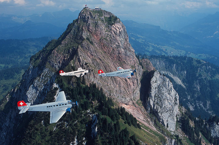 Seltener Anblick: Ju-52-Formation